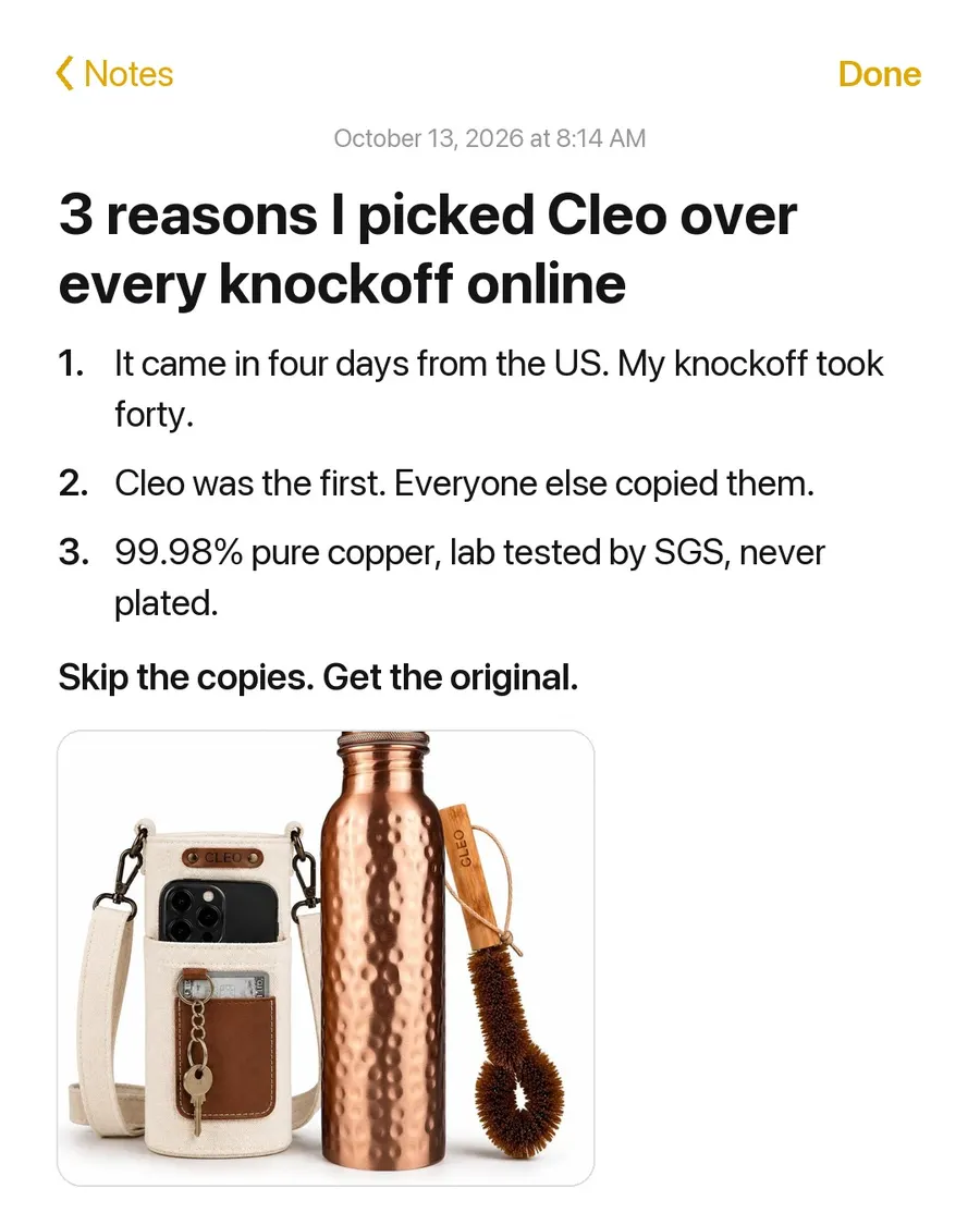 Cleo Lifestyle static ad by AdBreakers