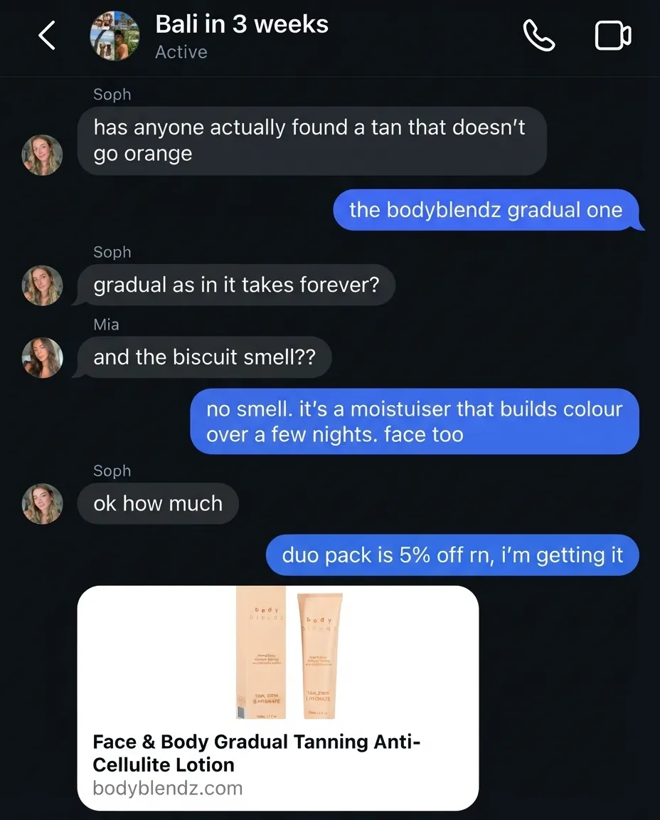 BodyBlendz static ad by AdBreakers