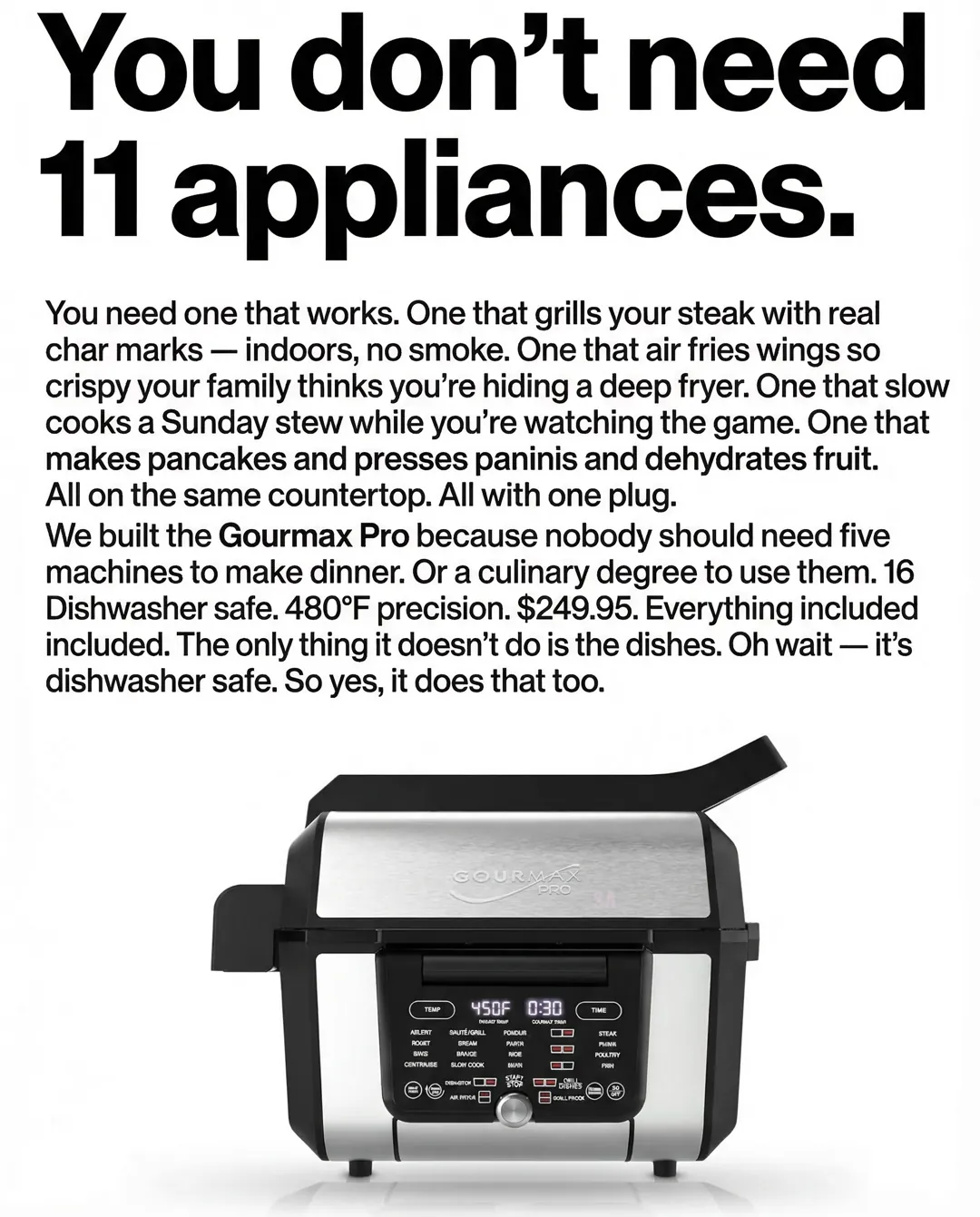 Gourmax Pro static ad by AdBreakers