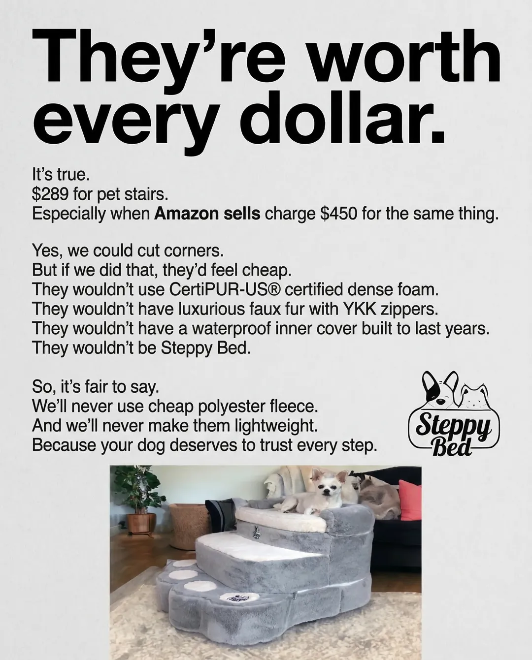 Steppy Bed static ad by AdBreakers