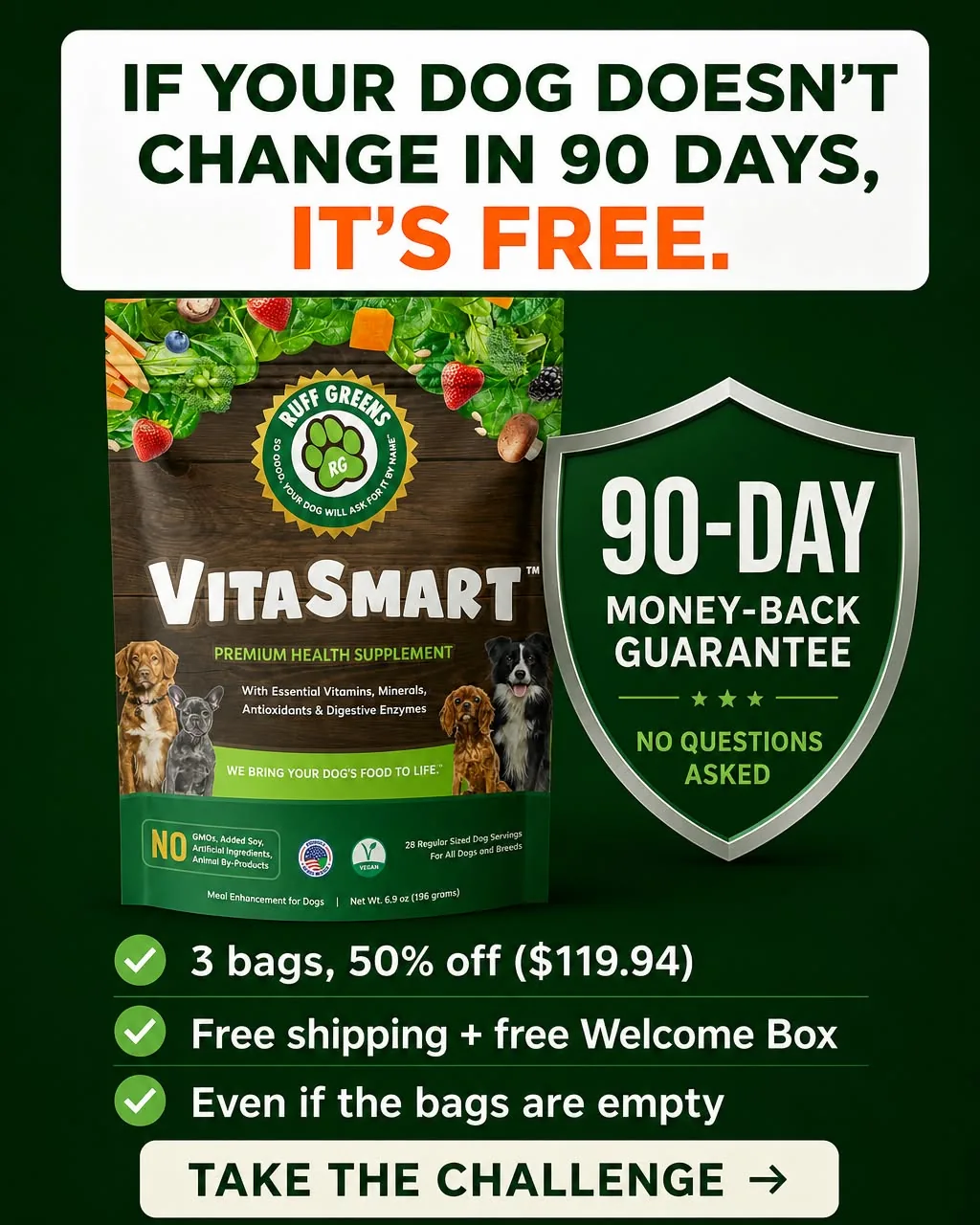 Ruff Greens static ad by AdBreakers