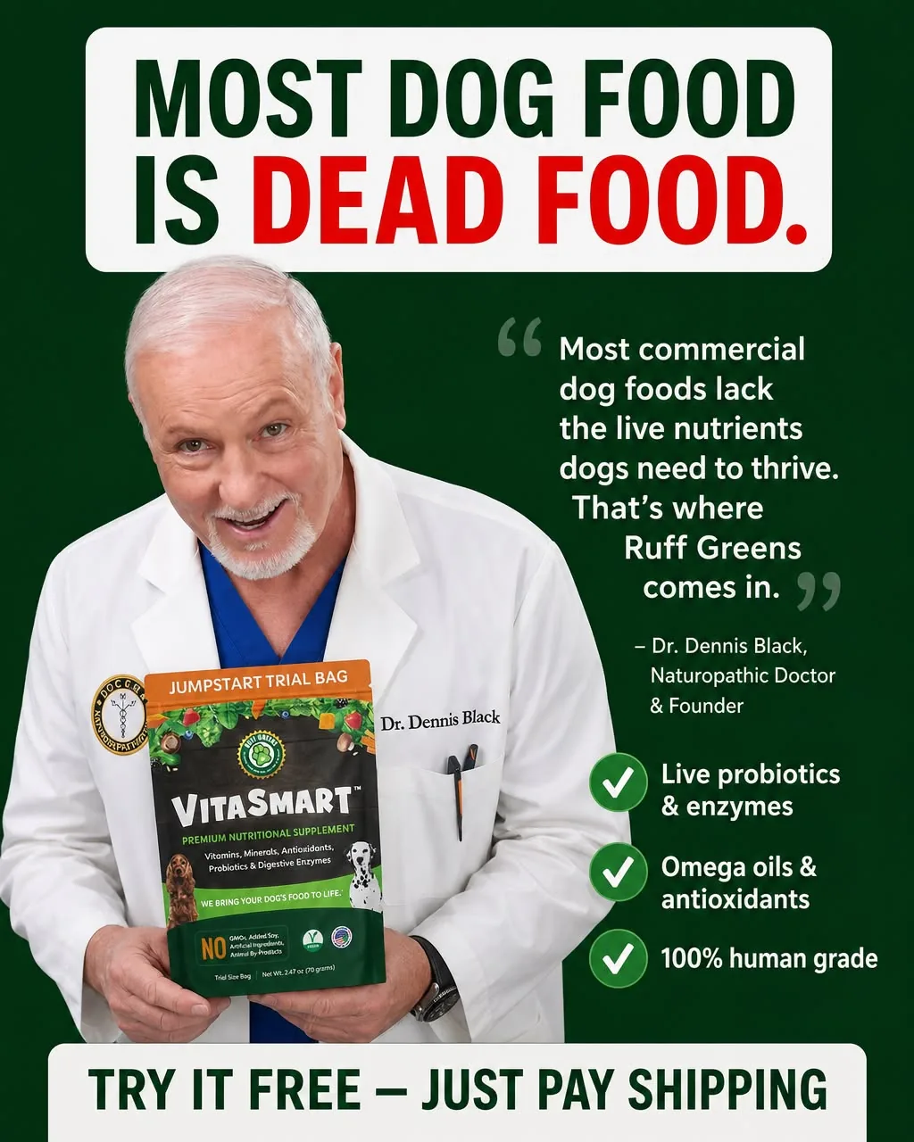 Ruff Greens static ad by AdBreakers