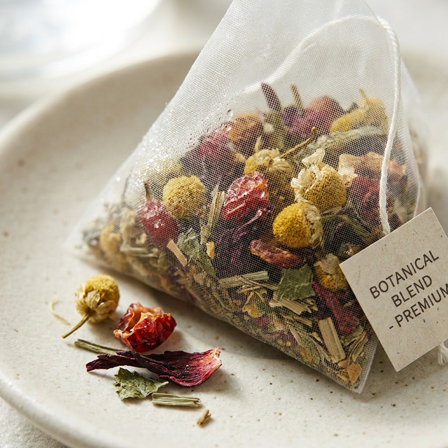 Avodah brand photography — Sachet close-up